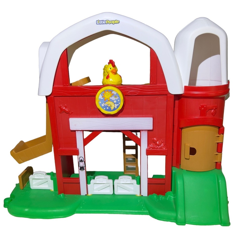 Fisher-Price 2013 Little People Animal Fun Sounds Farm Barn Silo Toy Barn ONLY
